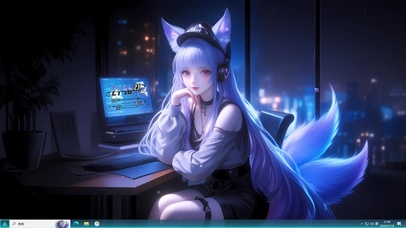 动漫主题 电竞少女