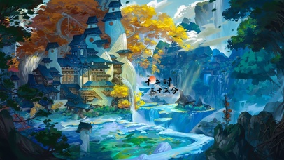 4K唯美治愈国风古风仙境