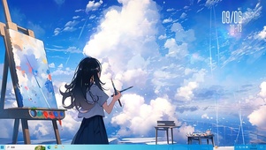 云端的画