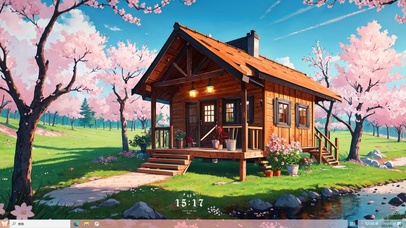 樱花木屋主题壁纸