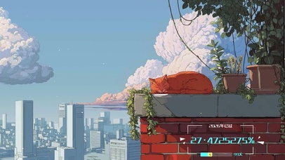 简约线条风——屋顶阳台上的大橘