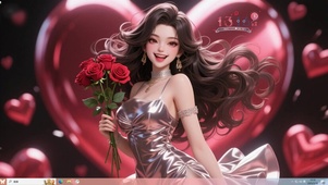 情人节美女