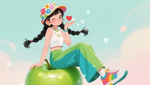 青苹果上