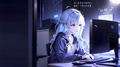 努力的熬夜打工人