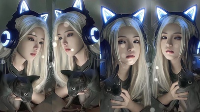 4K唯美电竞少女(对望)