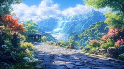 治愈户外山间小道