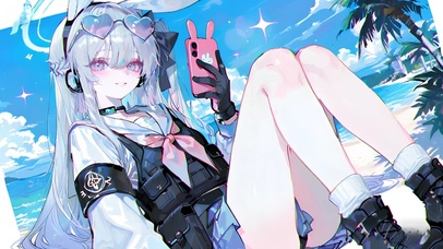 月雪宫子-海边泳装萝莉