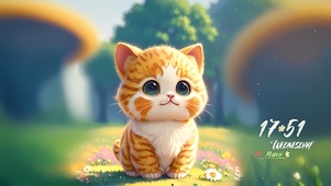 可爱治愈小橘猫
