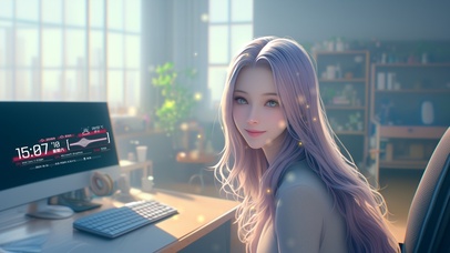 ，美女唤醒了沉睡的思绪