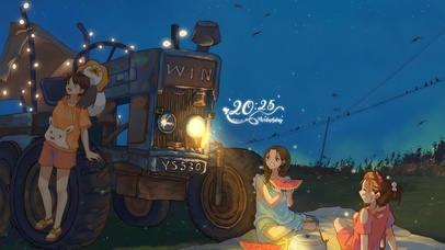 夏日夜晚野餐露营