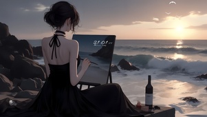 海岸少女
