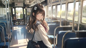 清纯汽车少女