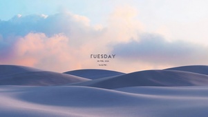 唯美沙漠落日