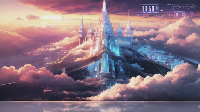 4k会呼吸科幻未来城市城堡