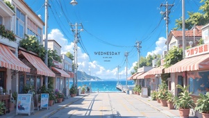海边小镇街道