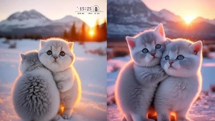 雪中猫咪