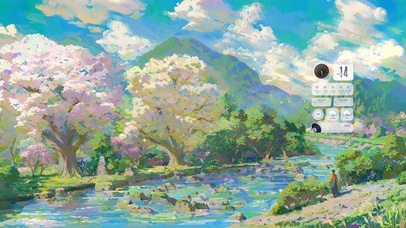 治愈梦幻插画场景