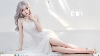 白色连衣裙少女