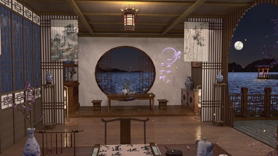 4K 唯美夜晚古风书房