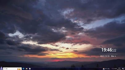 坐观云景主题壁纸