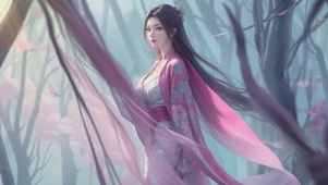 唯美清新国风美女