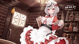 可爱女仆少女
