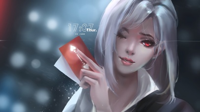 4k唯美厚涂美少女