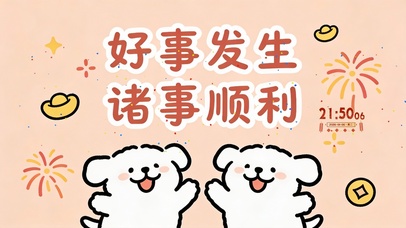 好事发生 诸事顺利