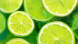 油画青柠