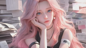 粉色可爱女孩