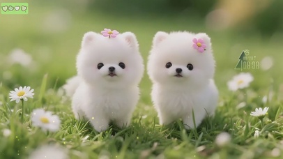 可爱小白狗