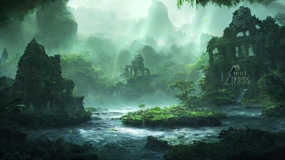 4k 治愈护眼山脉绿林遗迹