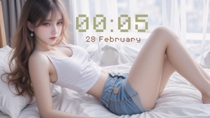 午后休闲美女