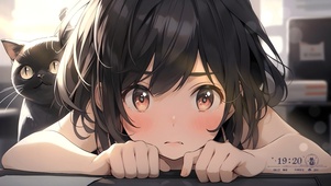 黑猫女孩