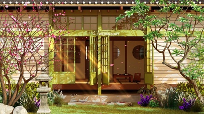 4K唯美治愈国风古风樱花庭院