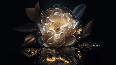 护眼治愈 4k金色花朵