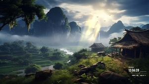 山间清晨