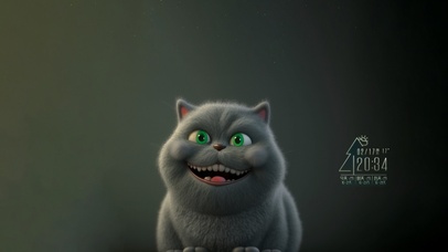 大脸猫 学猫叫 4K