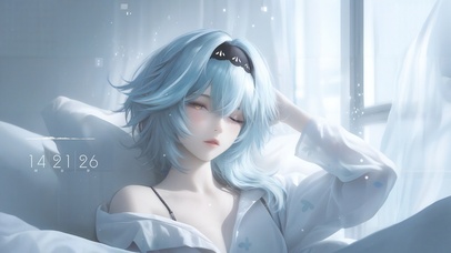 小清新短发女孩