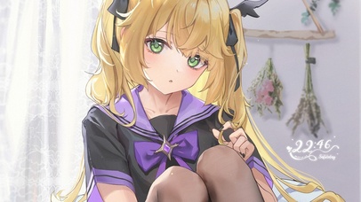4K动漫金发美少女