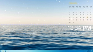 海边雪天