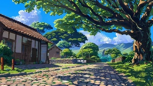 门前大树下