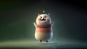 4K  开心大脸猫