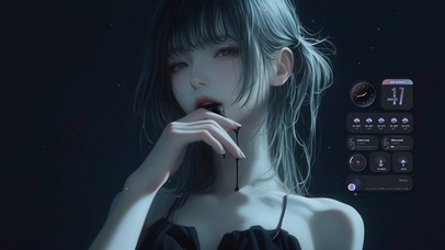 清冷破碎感美女