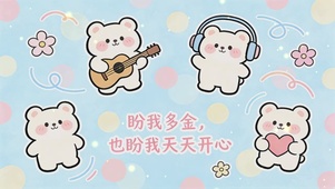 卡通可爱治愈动态桌面