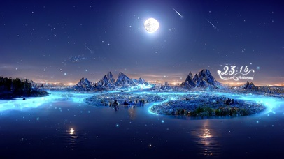 唯美治愈星月夜