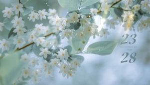 春季梦幻唯美落花