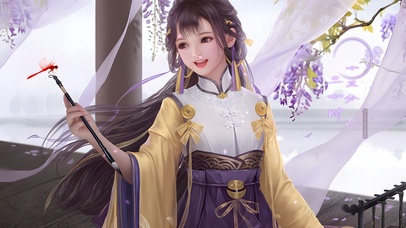 唯美古风书香少女