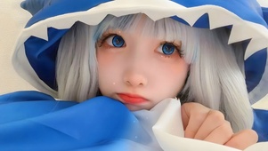 唯美白发美少女