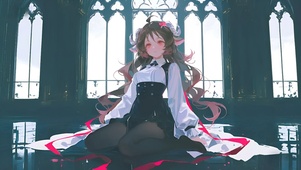 艾雅法拉-黑丝修女制服美女